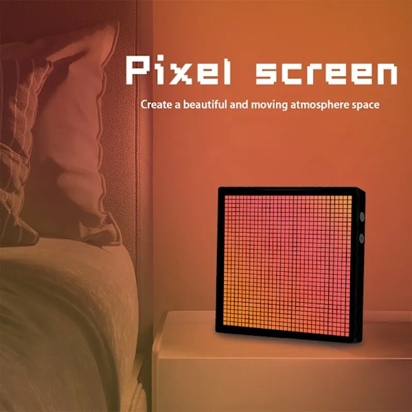 LED Pixel Display APP Kontrol Programmerbar Nat Lys Gør det selv Tekst Mønster Animation Til Hjem Dekoration