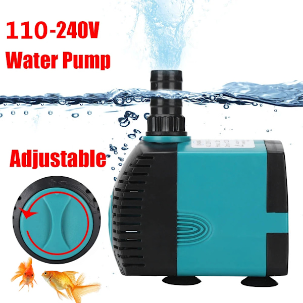 25W  Ultra-tyst dränkbar vatten fontän pump filter fisk damm akvarium vatten pump