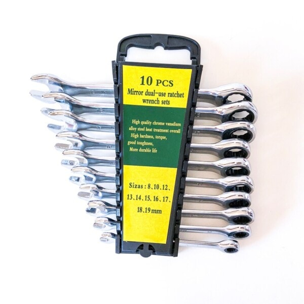 8-19mm nyckel set spärr box kombination nycklar för bil reparation ring nyckel hand verktyg