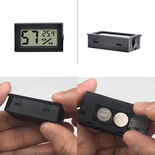 Hög kvalitet 5 Pack Mini Digital Termometer Hygrometer, Inomhus Digital Elektronisk Temperatur Fuktighetsmätare Meter LCD Display