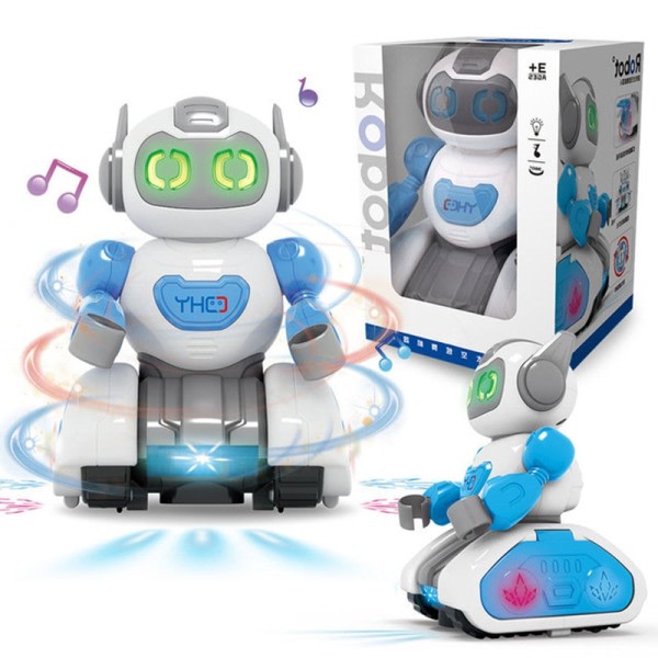 Lapset tanssi robotti pyörivä kevyt musiikki elektroniikka laula lelut  robotti lapset älykäs varhaisopetus lelu d06a | Fyndiq