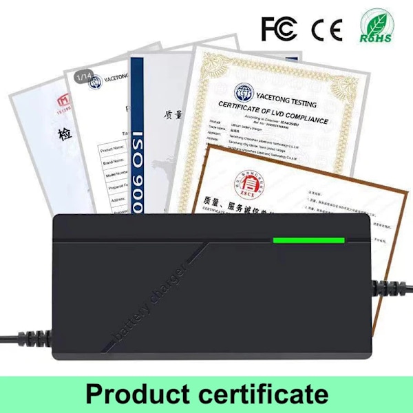48V lader 2A 5A Lithium Batteri Pakke