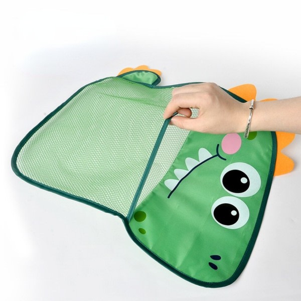 Baby Bade Legetøj Nødt And Dinosaur Mesh Net Opbevaring Taske Stærk Sugekopper Bade Spil Taske