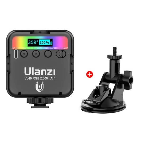 RGB Fuld Farve LED Video Lys 2500K-9000K 800LUX Magnetisk Mini Fyld Lys Extend 3 Kold Sko