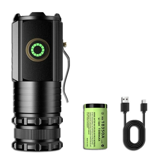 Kraftig Mini EDC LED Lommelygte Super Bright Nøglering Lys USB Genopladelig Lommelygte Camping Lantern