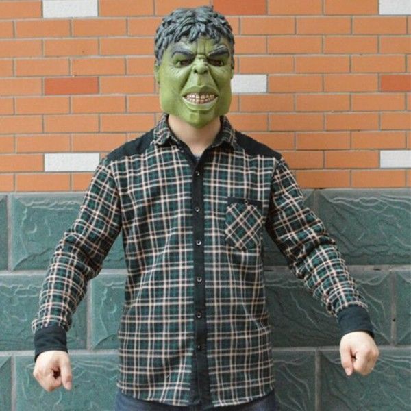 Superhjälte Hulk Vuxen Latex Mask Cosplay Dräkt Masker Full Face Hjälm Halloween