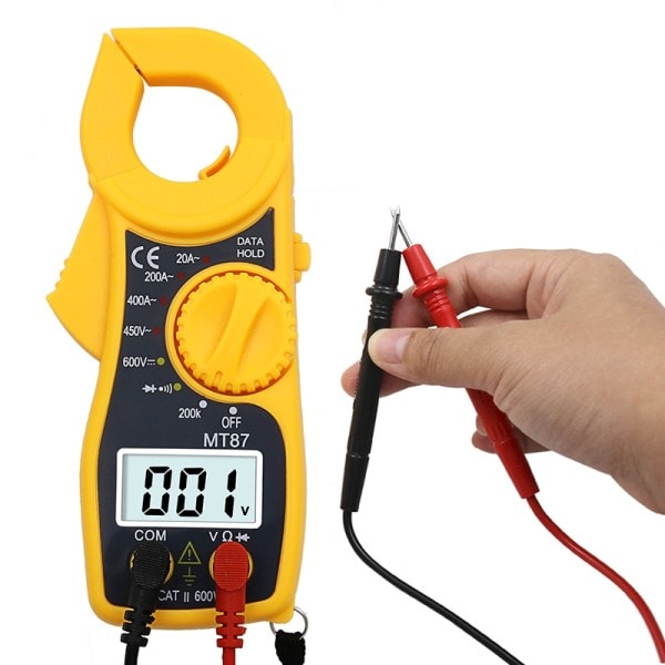 Digital Multimeter Amper klämma mätare ström klämma pincers AC DC ström spänning testare