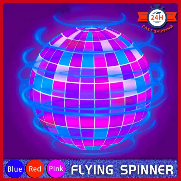 Magic Flying Ball Pro Mini Lighting Med LED Lights Fjernkontroll Kontroll Hånd kontrollert Boomerang Spinner Leker