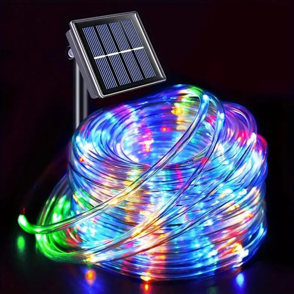 Udendørs Solar Rør Reb Led Lys Have Jule Dekoration