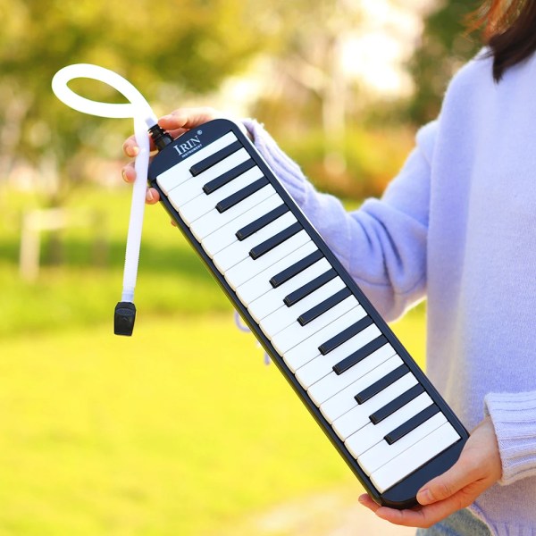 32 tangenter Melodica Klaver Keyboard Stil Musik Instrument Harmonika Mund Orgel Med bærende taske