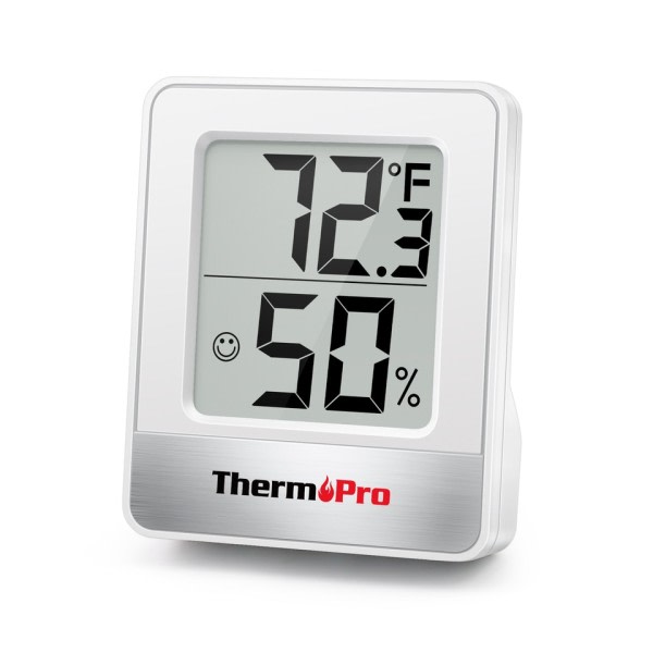 Mini Digital Inomhus Rum Termometer Hygrometer För Hem Väder Station Vit