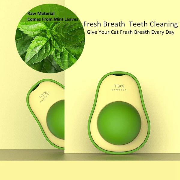 Avokado Shape Katt Leksaker Gatos Kattmynta Mint Interactive Ball Maskotas Husdjur Tillbehör