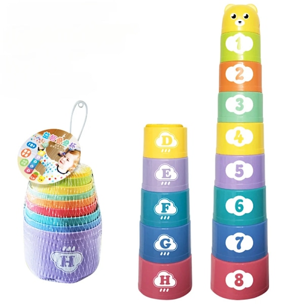 Barn Hjärna Respons Kamp Fold Cup Hand Speed Tävling Fold Cup Barn Stack Spel Tidig Utbildning Pussel Bräde Spel Leksak