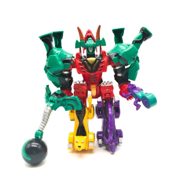 Transformation Dinosaur Robot Action Figurer 5 i 1 Saml Dinozords Ranger Megazord Børn Legetøj