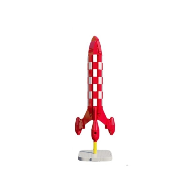 Moc Popular Anime The Adventures Of Tintin And Miloued Rocket Model Building Blocks Construction Set