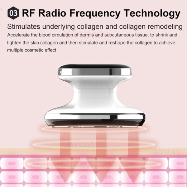 Radio Frequency Body Laihdutus Machine Fat  Burner Slim Shaping Device LED Light Therapy