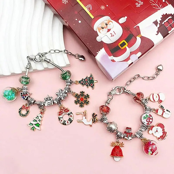 Advent kalender smykker advent jule armbånd i 24 dage nedtælling