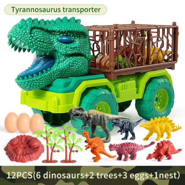 Dinosaurer Transport Carrier Lastbil Bil Legetøj Indominus Rex Jurassic Park Pædagogisk Dinosaur Legetøj