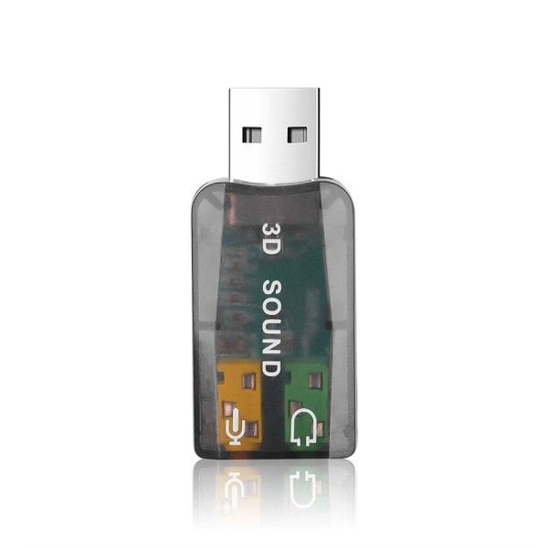 Mini ulkoinen USB 3,5mm mikrofoni kuuloke liitin stereo kuulokkeet 3d ääni kortti ääni sovitin