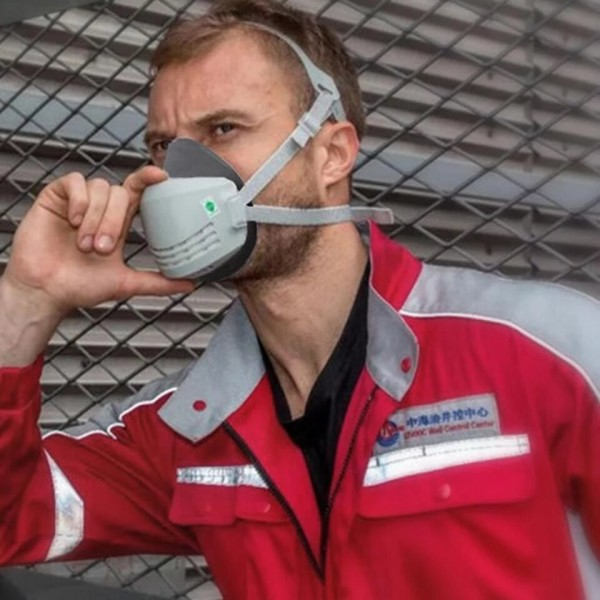 Støv Maske Åndedrætsværn Halv ansigt Støvtæt Maske