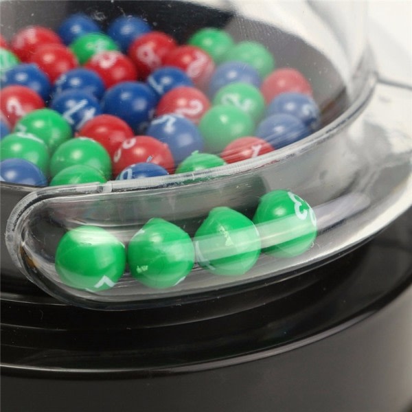 El Lucky Lotteri Leksak Nummer Plockning Maskin Mini Lotteri Bingo Spel Shake Lucky Ball