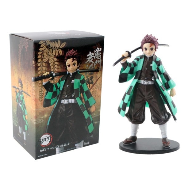Anime Demon Slayer Figuuri Kamado Tanjirou Nezuko Action Figuurit PVC Malli lelut Zenitsu Figuuri Inosuke Kimetsu No Yaiba Figura