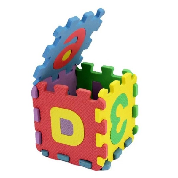 36 brikker Barn mini EVA skum alfabet bokstaver tall gulv myk baby matte 3D  puslespill barn pedagogiske leker 2138 | Fyndiq