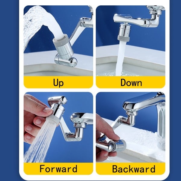 Rostfritt stål Universal 1080 °Swivel Robotic Arm Swivel Förlängning Kran Luftare