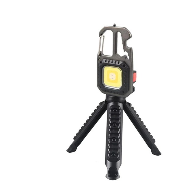Mini LED Lommelygte Work Light Genopladelig Nøglering Lys Udendørs Camping Lys