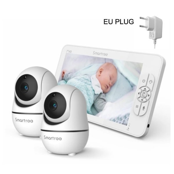 HD Split Skærm Video Baby Monitor Ingen WiFi , Baby Camera Monitor