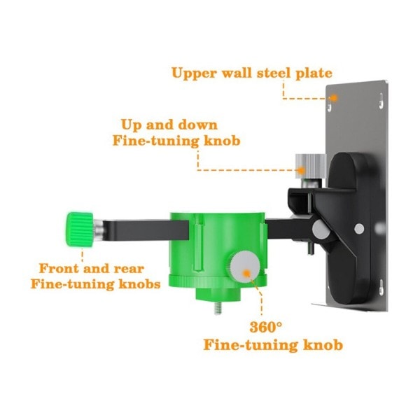 Laser Level Vägg Fäste För Universal Laser Levels 1/4'' Gråd Hängande Fäste Hållare