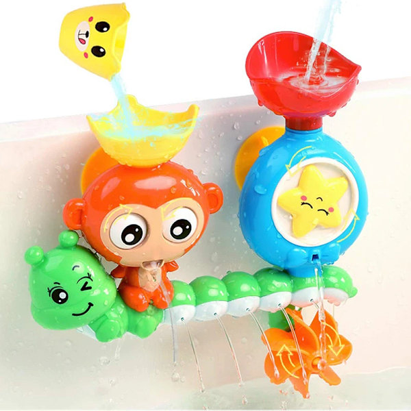 Baby bad vann spill barn bad ape caterpilla badekar dusj leketøy