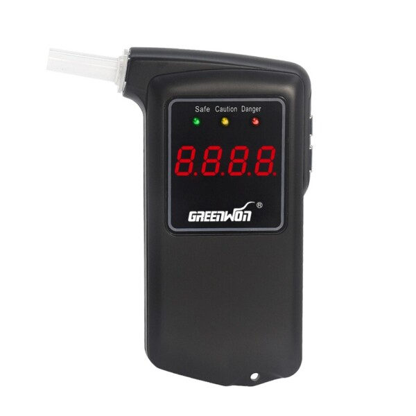 Professionell Digital Breath Breathalyzer LCD Display Bärbar Alkohol Test Verktyg