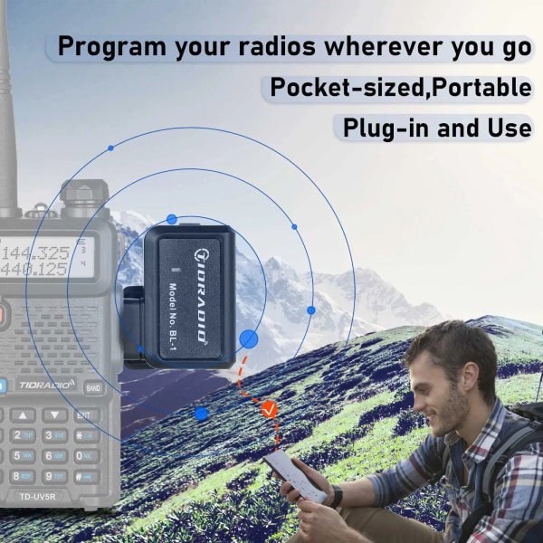 Walkie Talkie Trådlös Programmerare Telefon&PC Bluetooth Programmering