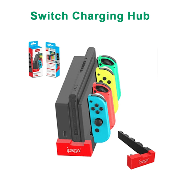 Laddning Dock Hub USB Styrare Laddare Dock Ställ Station Hållare Switch