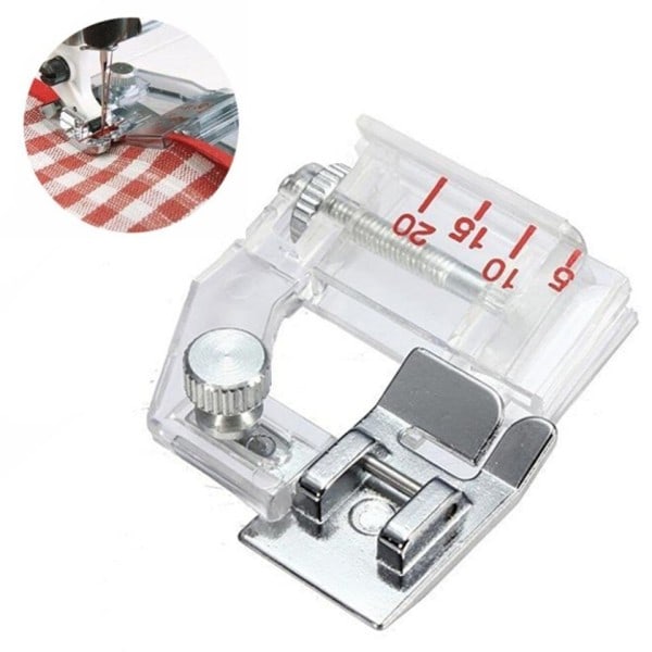Justerbar Bias Tape Indbinding Fod Snap On Presser Fod 6290  For Brother og De fleste lave skaft Symaskiner Tilbehør