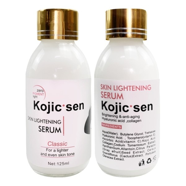 125ml Kojic Sen Concentre Med Collagen Serum Strong Lightening Fade Sta Mørke flekker