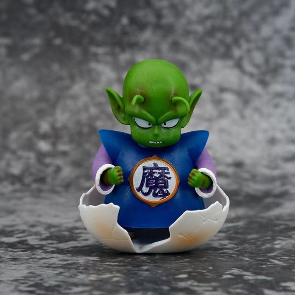 Dragon Ball Z Q Ver. Figur Ung Piccolo Bebis Krosset Ägg Kawaii Söt Mini Devil Figurine Cell Gåva