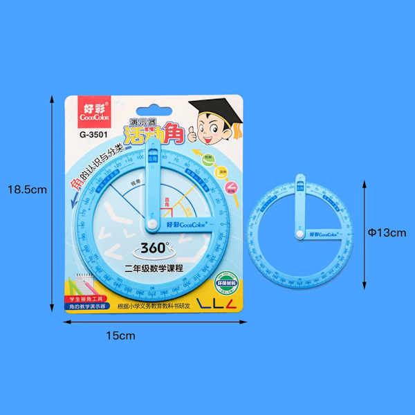 360-graders Pointer Protractor Lineal Måle værktøj