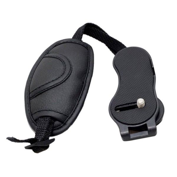 Läder hand grepp handled rem för DSLR kameror passar för Nikon Canon