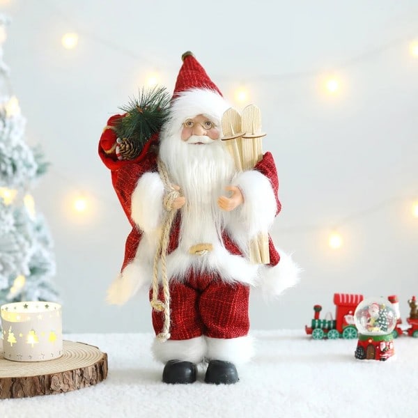 Jul Julemand Dukke Glædelig Jul Dekorationer Skrivebord Stående Julemand Ornament