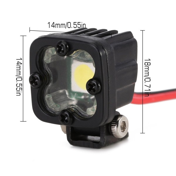 RC Car Bright LED Lights Lys Spotlight for 1/10 RC Crawler Axial SCX10 90046 Wraith Capra