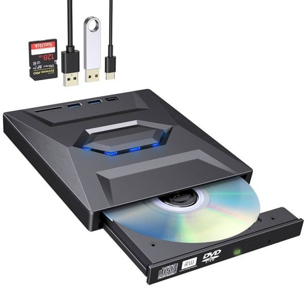 USB 3.0Typ C Extern CD DVD RW Optisk enhet DVD Brännare DVD Skrivare Super enhet