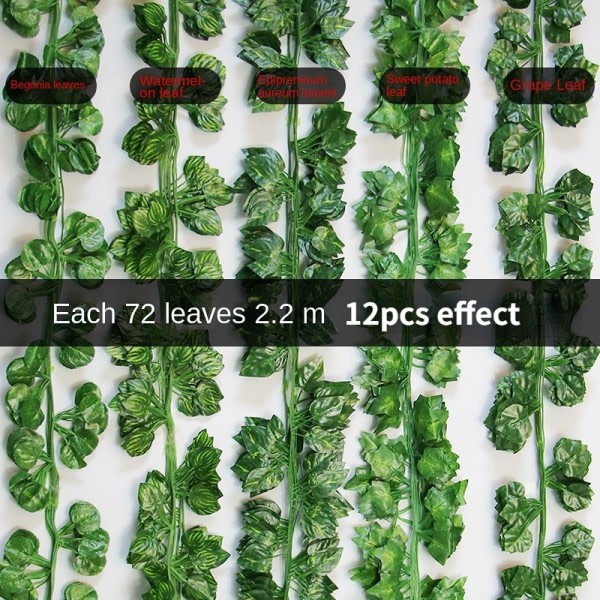 Simulering Ivy Scindapsus Aureus Blade Ivy Ivy Vines Grønne Blade Kunstig Blomst