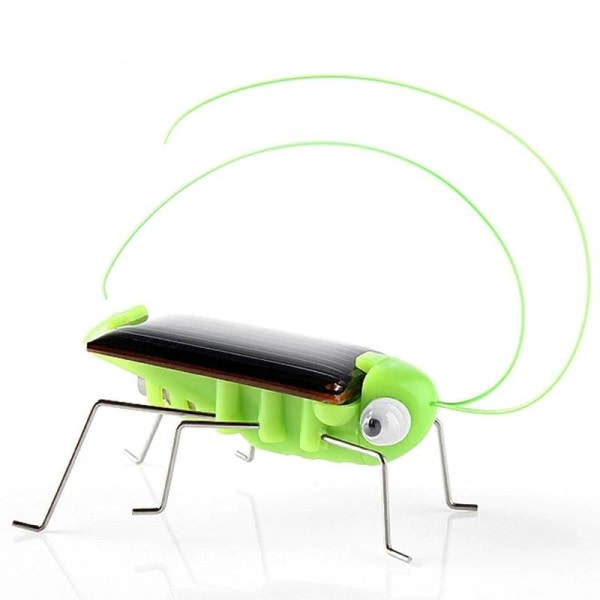 Solenergi Grasshopper Insekt Bug Moving Toy, Nydelig morsom Mini Solar leketøy