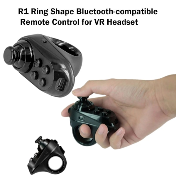 Ring Shape Bluetooth-kompatibel VR Fjernbetjening Controller Trådløs Gamepad til iPhone Android Phone VR Headset