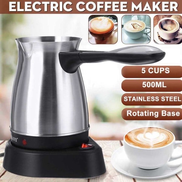 220V kaffe lave 500ml rustfrit stål separeret italiensk mokka kande