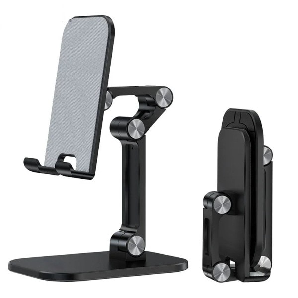 Tre Seksjoner Sammenleggbar Skrivebord Mobil Telefon Holder For iPhone iPad Nettbrett Fleksibelt Bord Desktop Justerbar
