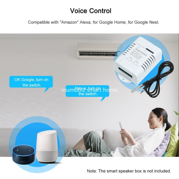 Smart Life WiFi Temperature Switches 16A Smart Termostat Real-time Energy Comsuptiom Monitoring med