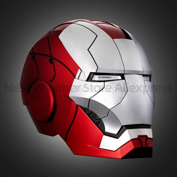 Iron Man Hjelm 1:1 MK5 Elektrisk Multi-piece Åbning og lukning hjelm stemme kontrol øjne med lys